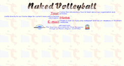 Desktop Screenshot of nakedvolleyball.com